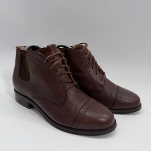 Ariat Brown Leather Western Chelsea Lace Up Boot